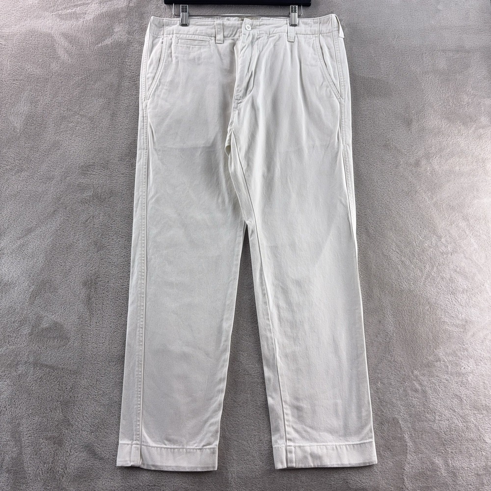 Todd Snyder Chino Pants Mens Size 34x28 White Straight Leg Casual Classic